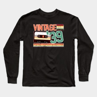 Vintage 1939 Aged To Perfection 80th Birthday Long Sleeve T-Shirt